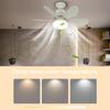 Ceiling Fan with Light Chandelier Ceiling Fan with Remote Control Silent LED Light Fan Timing Indoor Ceiling Fan for Home Office