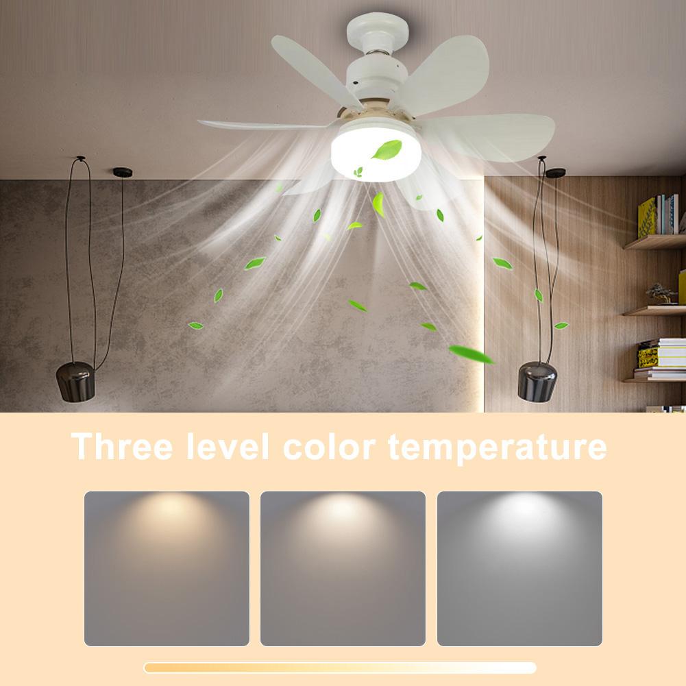 Ceiling Fan with Light Chandelier Ceiling Fan with Remote Control Silent LED Light Fan Timing Indoor Ceiling Fan for Home Office