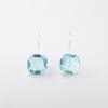 Sky Blue Topaz Gemstone 925 Sterling Silver Jewelry Handmade Dangle Earrings 1" EE-172-5
