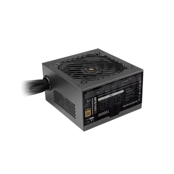 Mars Gaming Mpb1000si Fuente Alimentación Pc Atx 1000w 7 Años De Garantía 80plus Gold 90% Negro