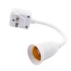 LED Light Bulb E27 Socket Lamp Base Holder Adapter Converter With Switch EU US UK Plug Energy Saving Lampada for Table E2