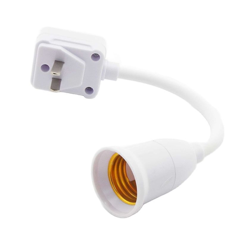 LED Light Bulb E27 Socket Lamp Base Holder Adapter Converter With Switch EU US UK Plug Energy Saving Lampada for Table E2