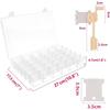 Good-Embroidery Floss Organizer Winder 36 Compartments 1 Removable Design With 150 Floss Bobbins And 2 Piece Numbered Sticker Se