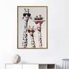 Cartoon Giraffe In Sunglasses Canvas Painting Anime Poster Cuadros Decoracion Dormitorio Nordic Decoration Home Wall Pictures
