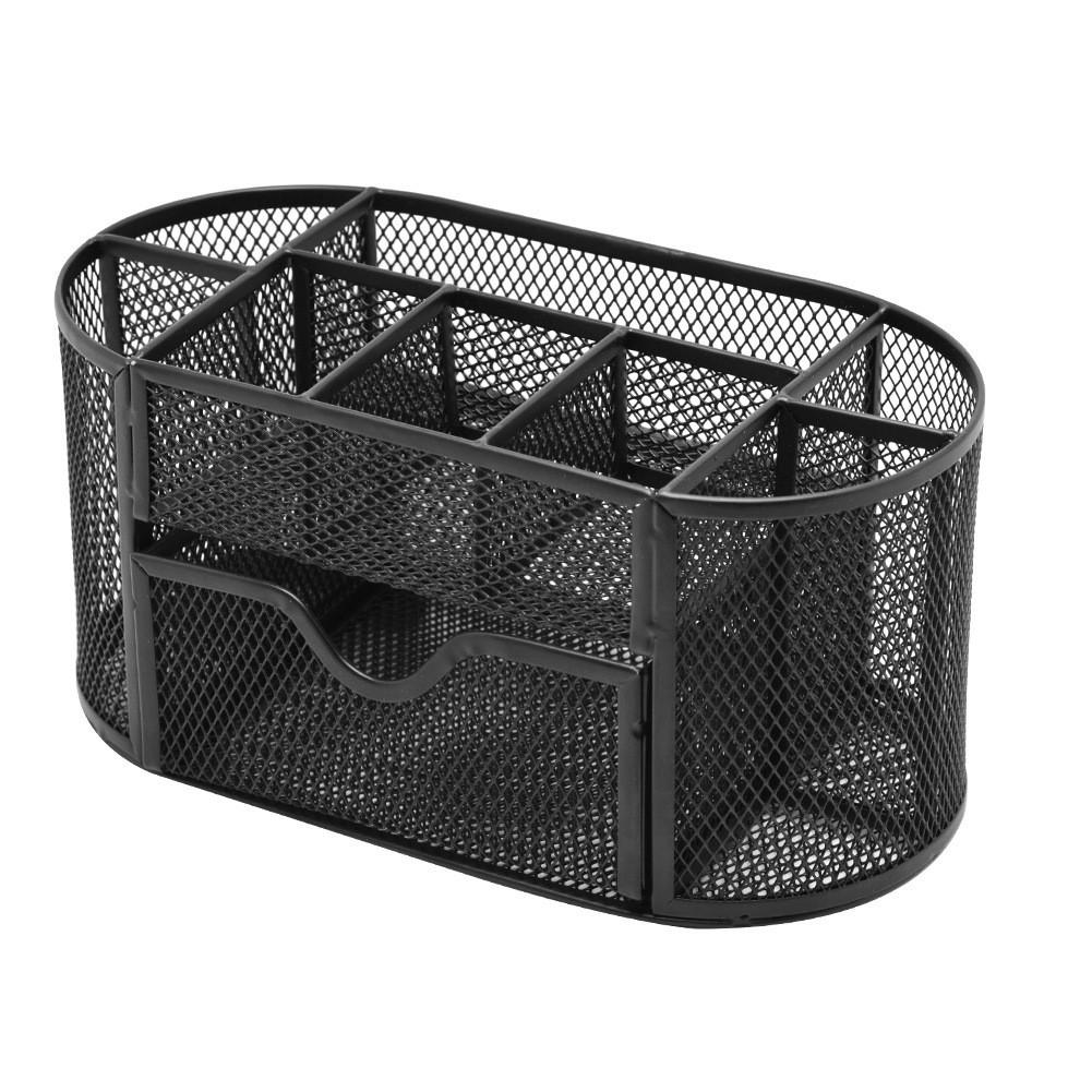 Metal Wire Desk Organizer With Logo Print For Student Office Use