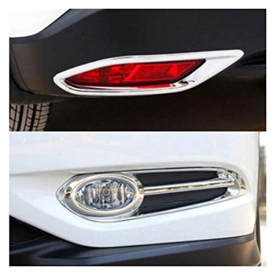 Wellvie VEZEL Hybrid Front Rear Bumper Fog Cover Chrome Rear Fog Light Exterior Custom Honda Car Car Accessories of & Set, Garnish, Parts, Parts,