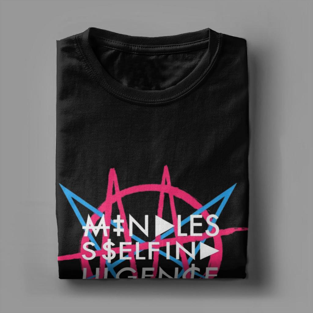 Mindless Self Indulgence 100% Baumwolle T-Shirt Für Männer Sommer Streetwear T-Shirts Rundhals Trendige Coole T-Shirts Übergroße Kleidung