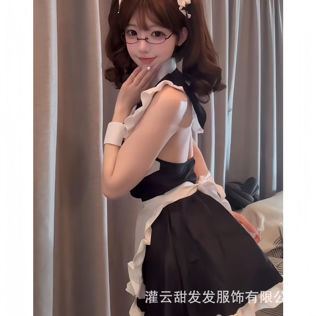 Hot sexy lingerie pure lust temptation cute free passion hot backless maid uniform free suit
