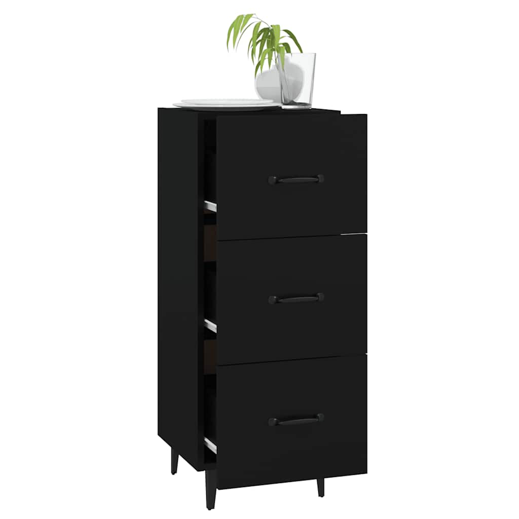 Sideboard Black 34.5 x 34 x 90 cm Particleboard