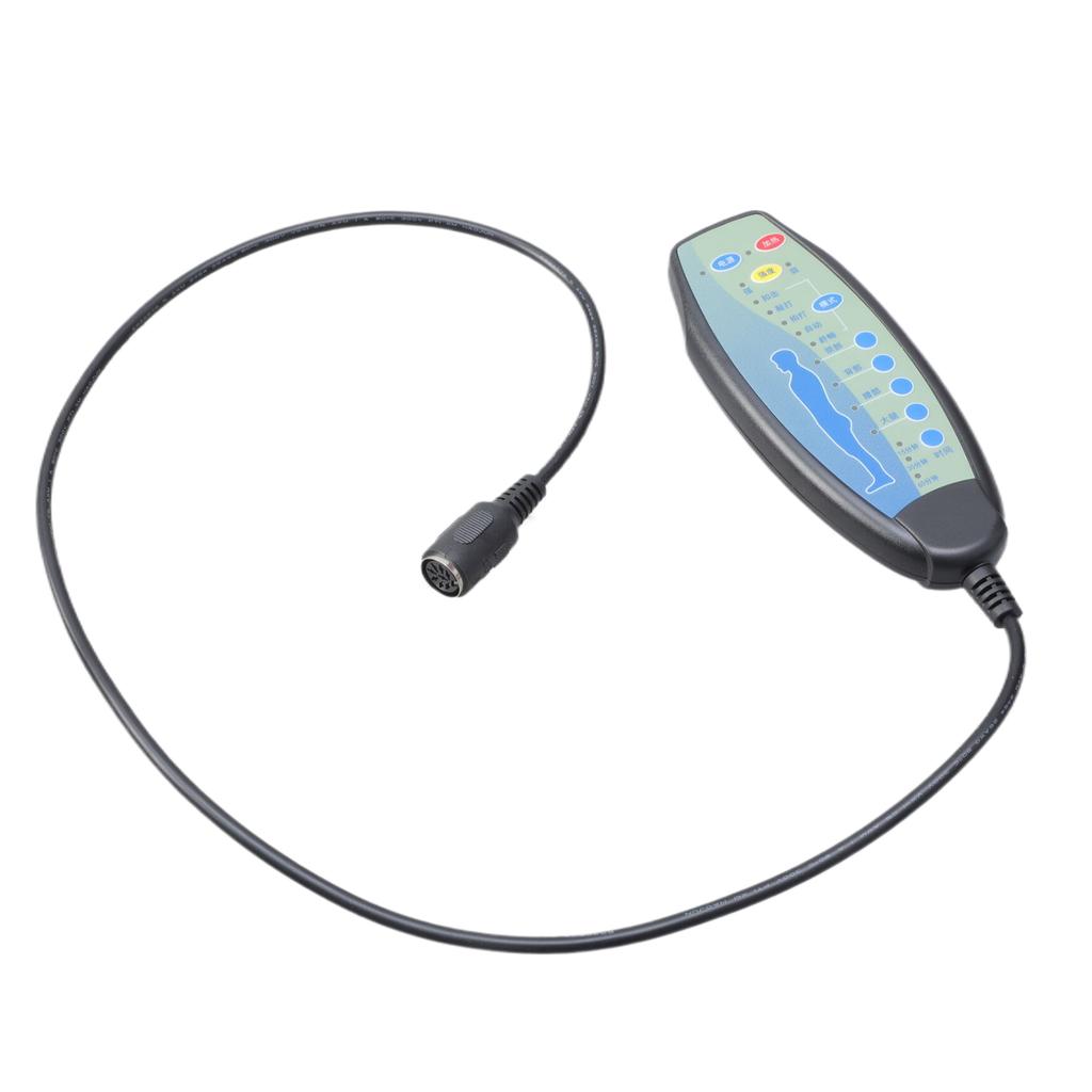 Intensity Selectable Massage Remote Control With Heating Function 8 Pin Female Port 20in Wire For Power Lift Recliner Chair