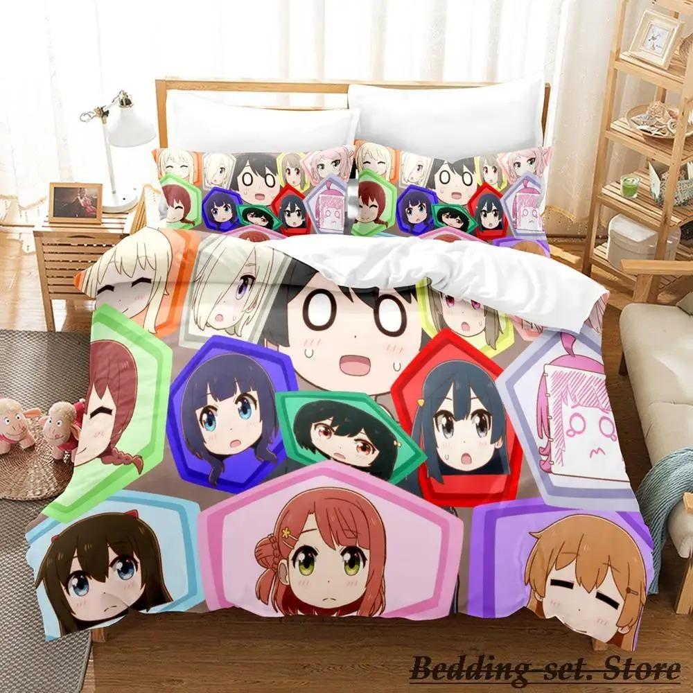 NIJIYON ANIMATION Bed Ensemble Single Size Single Size Full Queen Dimension King Size Size Bed Kit Adult Kid Bedroom Duvetcover Sets Anime parure de