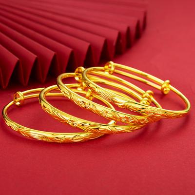 Sand Gold Bracelet Women Full Tianxing Push Pushing Simple Fashion Hand Ring Jewelry Bracelet