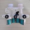Universal Four-Port Water Inlet Valve 120V for Washing Machines, Models W11165546 & W11096267 Solenoid.