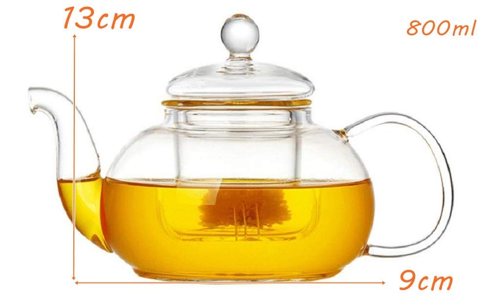 Cute Magic Lamp Glass Stylish Interior Decoration [morningplace] Teapot, (800ml)