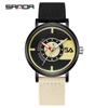 Sanda Nylon Strap Quartz Watch - Simple, Thin, Creative Dial, Waterproof, for Students and Sports