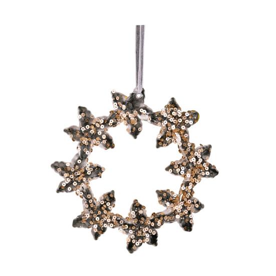 Clear Acrylic Christmas Ornaments Snowflake Tree Elk Butterfly Ballet Dancer Hanging Decoration for Holiday Winter Scene Decoration