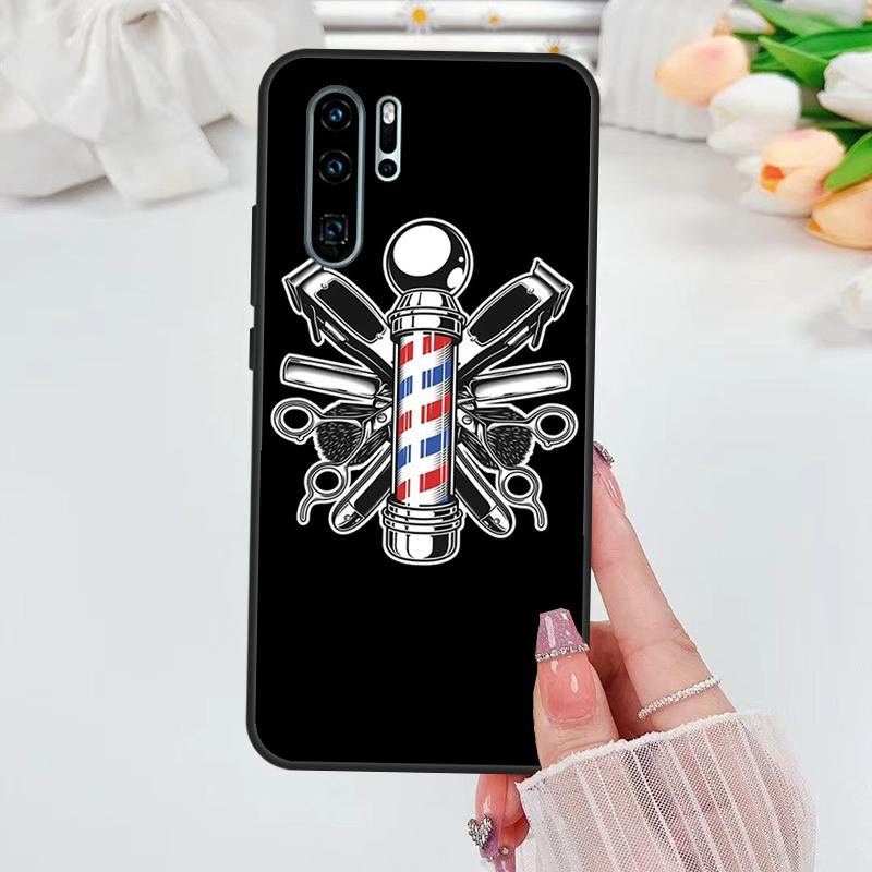 Barber Scissors Hairstylist Salon Case For Huawei Nova 11i 8i 7i 3i Y70 Y90 Y60 Y61 5T 9 10 SE P Smart Z P30 P40 Lite P60 Pro