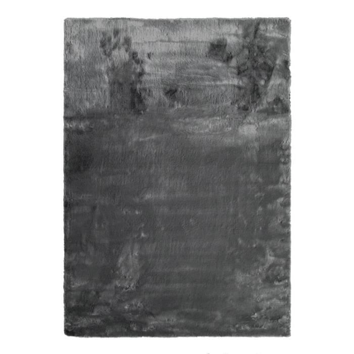 SIBERIA - Tapis extra-doux gris 120x160