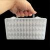 Glass Seed Bead Organizer: 64-Compartment Transparent DIY Jewelry Storage Box