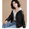 EST+II Women's Color-Block Hooded Casual Short Jacket