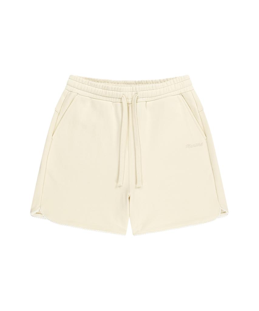 Malittepeulangsowajeobeo W Lace Detail Sweat Shorts Ivory