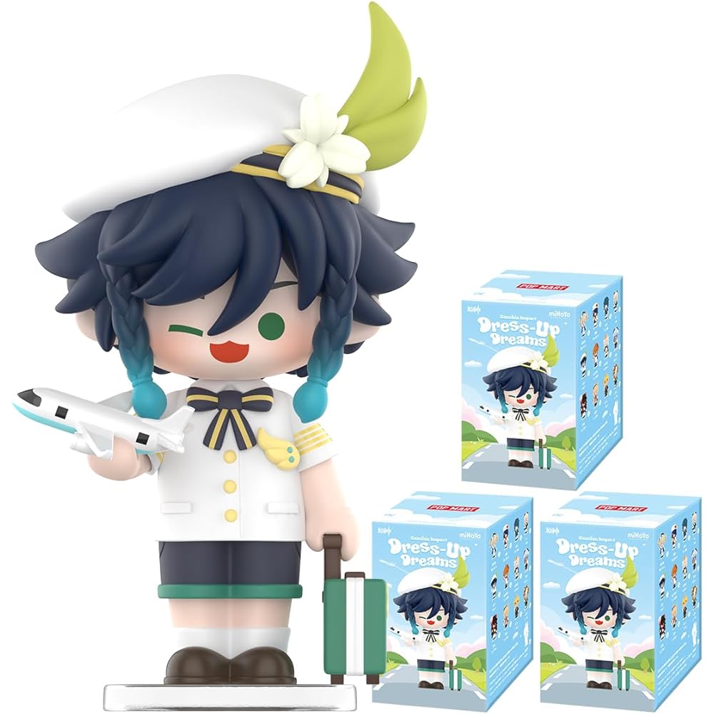 

Pop Mart Genshin Impact Dress Up Dream Chibi Series Assorted Box 12 Pieces Vinyl Figure Collectible Toy