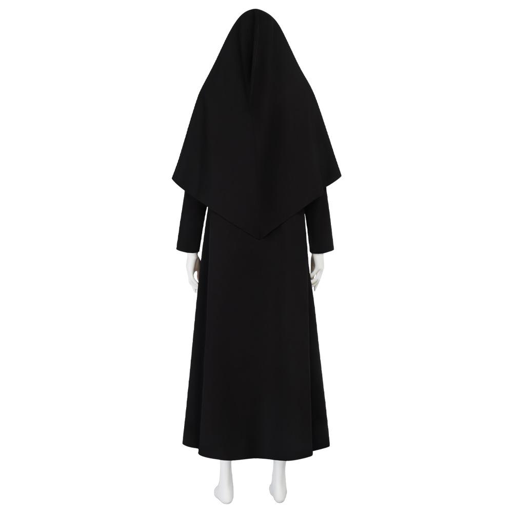 Halloween Nun Cosplay Stretch Fabric Skirt Full Set