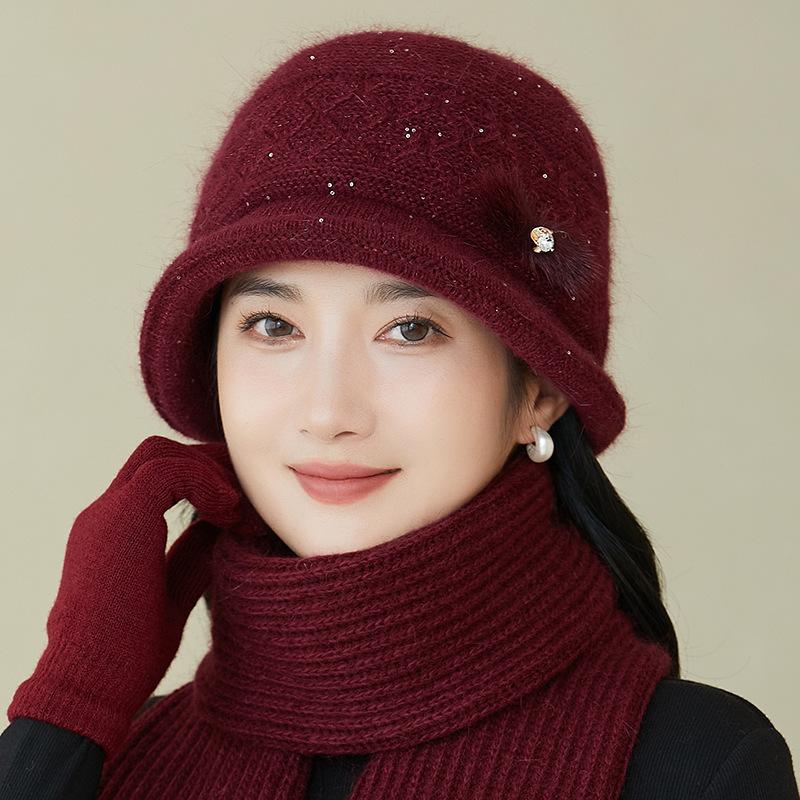 Women's Cozy Knitted Winter Beanie Hat, Korean Style Thick Warm Knit Cap, Adjustable Closure, Lightweight, Fits Well