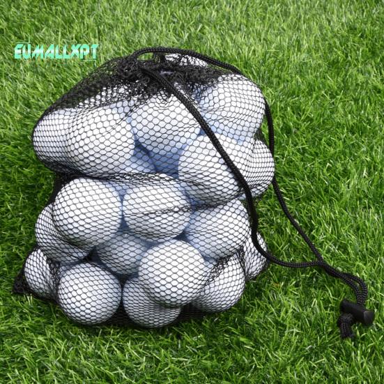 Large Capacity Drawstring Mesh Golf Ball Bag - Portable, Quick Drying, Foldable Nylon Net for Heavy-Duty, Multi-functional Storage