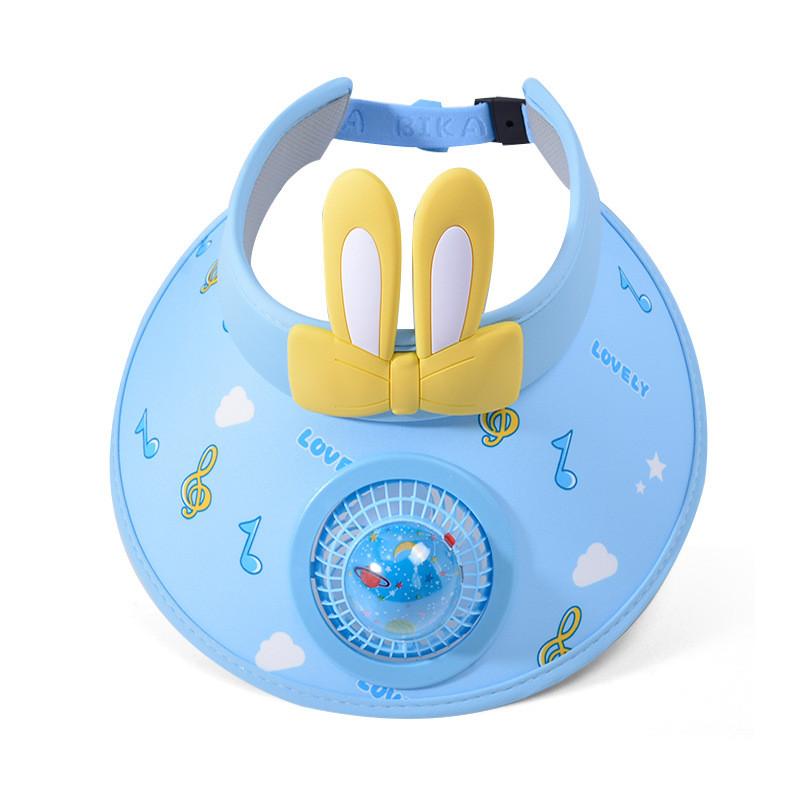 

Kids Sun Hat With Large Brim And Fan For Breathable Sunshade In Summer Outdoor Activities