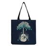 Sac Cabas Vintage en Lin pour Femme - Grande Capacité Sac à Bandoulière Imprimé Piano pour Usage Quotidien & Courses KTB