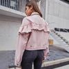 European and American Women's Casual Raw Edge Short Denim Jacket - Versatile INS Style.