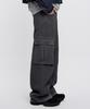 Dideobeulyueseui Cargo Wide Balloon Pants (Charcoal)