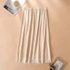 Netzblume Damen Spitze Langer Unterrock Einfarbige Hohe Taille Futter Unterrock Damen
