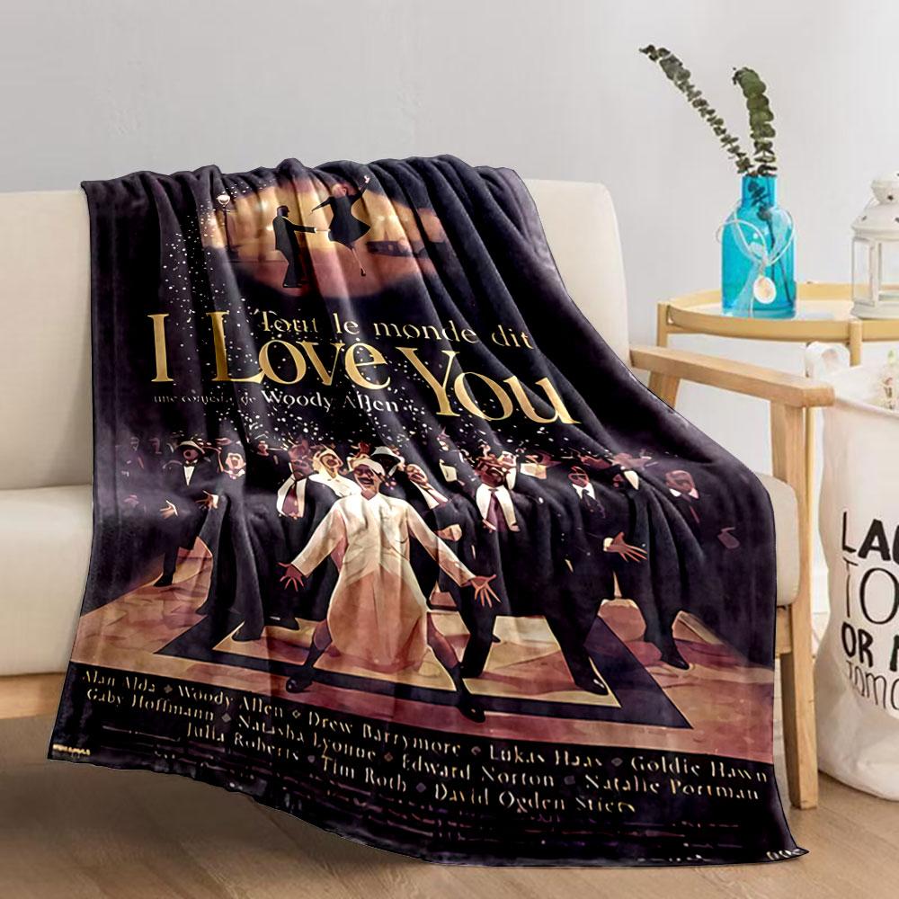 Dancing Night Movie Poster Blanket for All Seasons Blanket Lunch Break Throw Gift