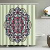 Boho Duschvorhang Blumenmuster Natur Botanisch Blattpflanzen Badezimmer Dekor Vintage Bauernhaus Rustikal Heimtextil Wandbehang