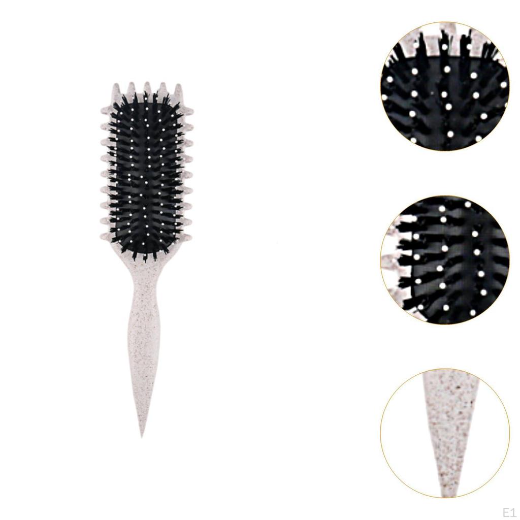 Curly Hair Brush Barber Comb Bristle Defining for Men Home Salon