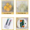 Remote-Controlled LED Glass Candle Lamp with Flickering Flame - Ideal for Romantic Home Decor and Weddings