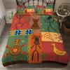 Afrikanische Frau King Queen Bettbezug Retro Exotische Tribal Black Girl Muster Bettwäsche Set Afrika Polyester Quilt Cover Kissenbezug