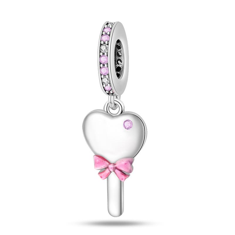 Copper Metal Princess Powder Series Elegant Exquisite Daily Bow Sweet Charm Bead Components Bead Components Compatible With Pan Authentic Original