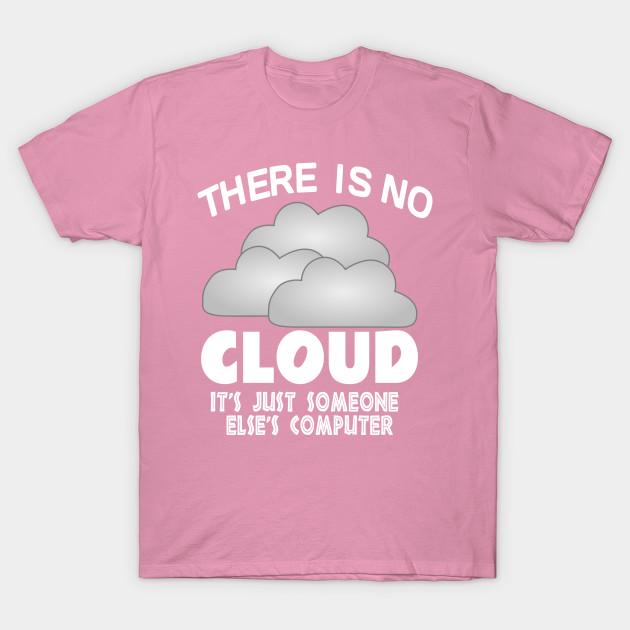T-Shirt Damen Es gibt keine Cloud, es ist nur der Computer von jemand anderem Harajuku Print Kawaii T-Shirt Sommer Kurzarm Damen T-Shirt Top Tee