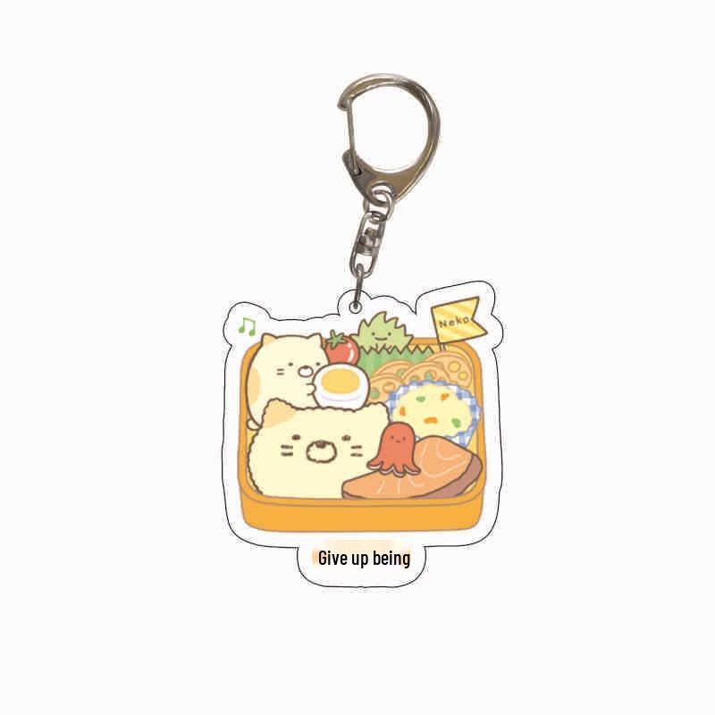 Acrylic Keychain: Japanese San-X Corner Creatures Anime Pendant for Backpack