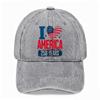 Unisex I LOVE AMERICA 250 YEARS Dad Hat Patriotic Vintage Washed Baseball Cap