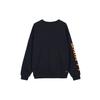 Li Ning Plain Letter Print Fleece Crewneck Sweatshirt Men Sweatshirt Black AWDS469-1