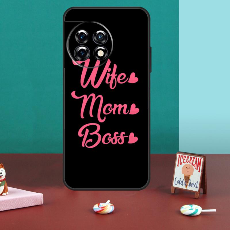 Wife Mom Boss For OnePlus 15 13 12 11 10 13T 10T 10R 12R 13R Case For OnePlus Nord 5 CE 3 2 4 Lite N20 N30