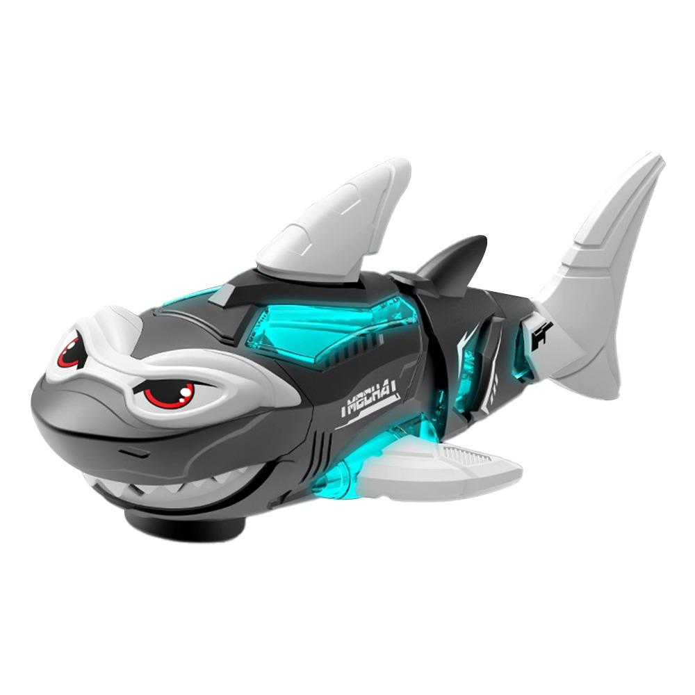 

Качающиеся детские игрушки, устойчивые к падениям, развивающие игрушки, подвижные электрические игрушки-акулы, подарки на день рождения серый