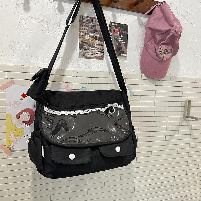 Japanese Harajuku Cute Girl Ulzzang Y2K Ita Bag Sweet Doll Bag Large Capacity Casual Crossbody Bag Women Shoulder Bag