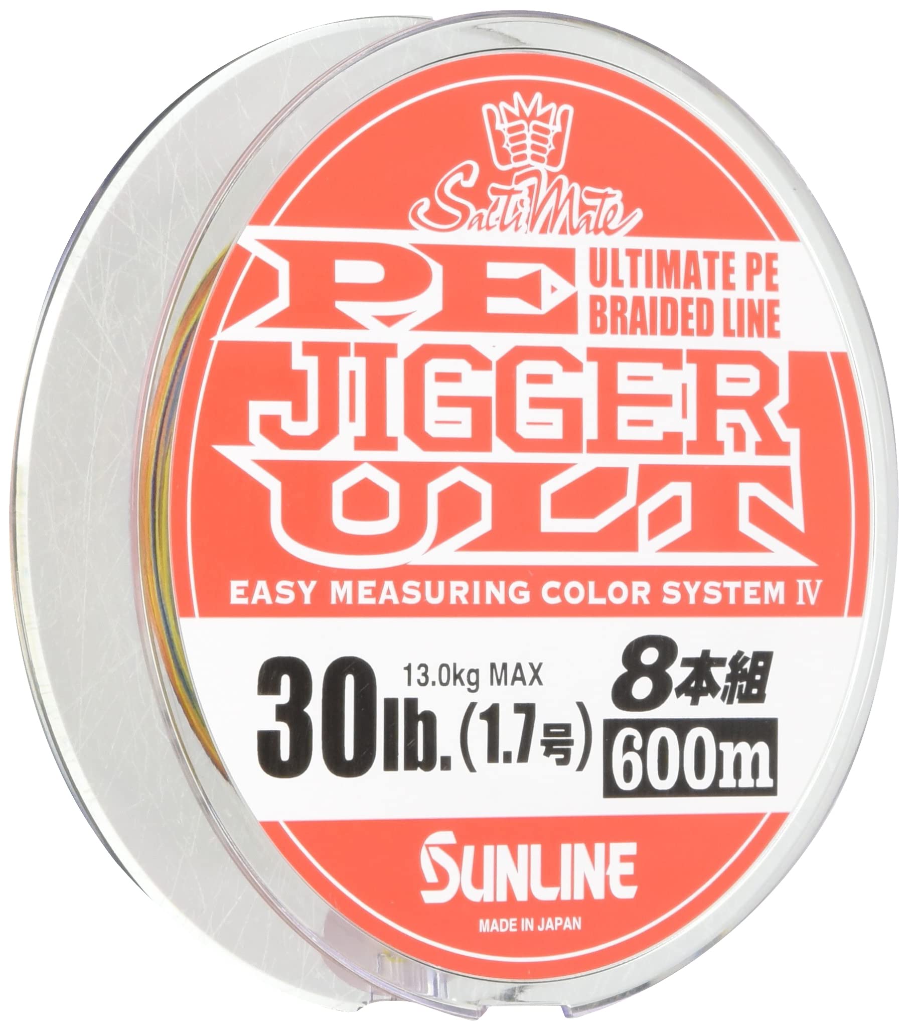SUNLINE Saltimate Jigger ULT PE Line, 8-strand, 600m, 1.7 (30lb)