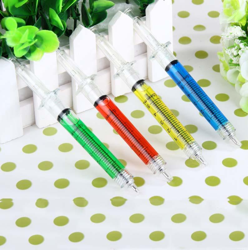YZ31 Creative Syringe Ballpoint Pen for Kids' Gifts and Study Supplies