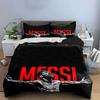 Red "Messi" Text, Portrait. Bedding Sets Duvet Cover Sets Duvet Covers Pillowcases(1 * Duvet Cover 2 * Pillowcases, Without Duvet Insert)